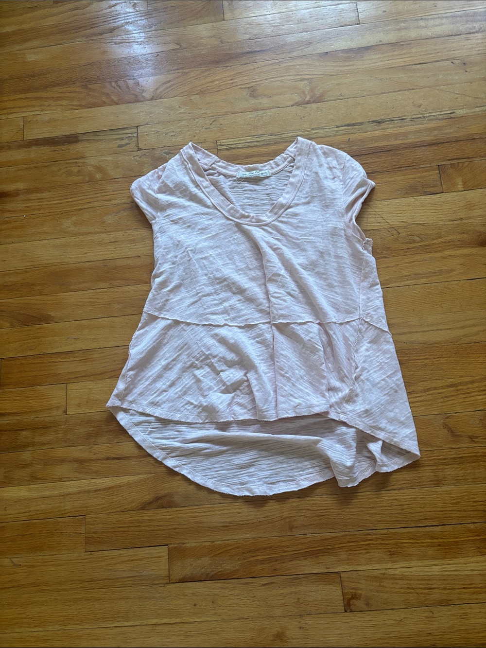 We The Free Pink Cap Sleeve T Shirt